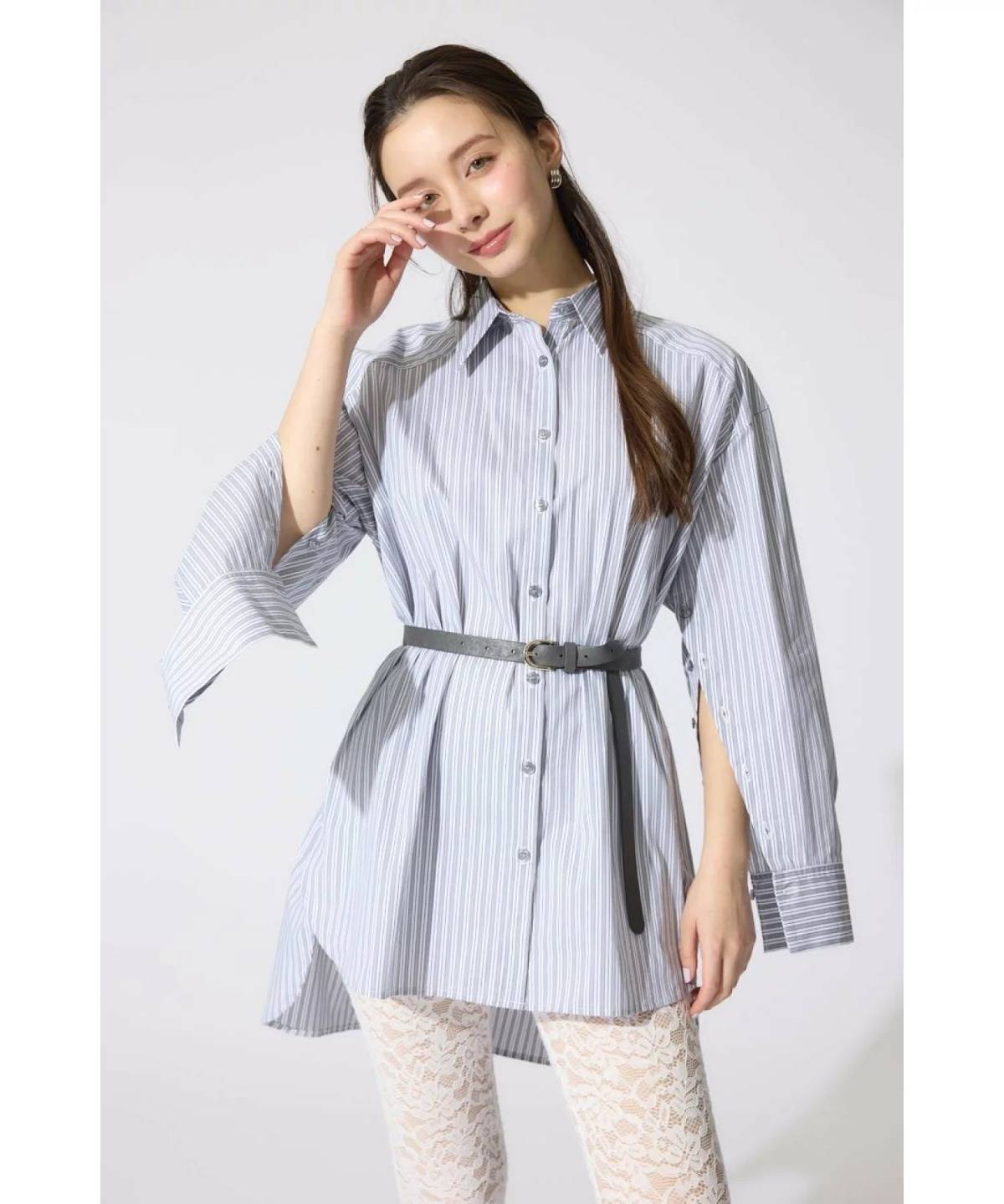 rienda 2WAYベルトセットシャツトップス