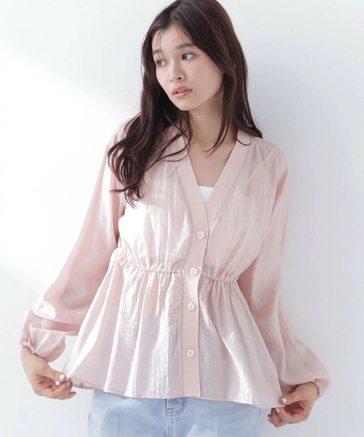 NATURAL BEAUTY BASIC シャツカーディガン