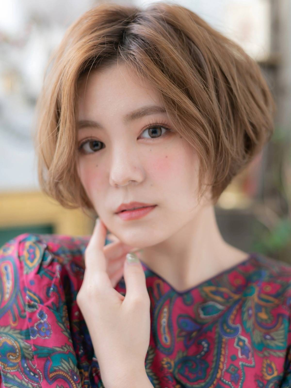 ニュアンスひし形ボブ