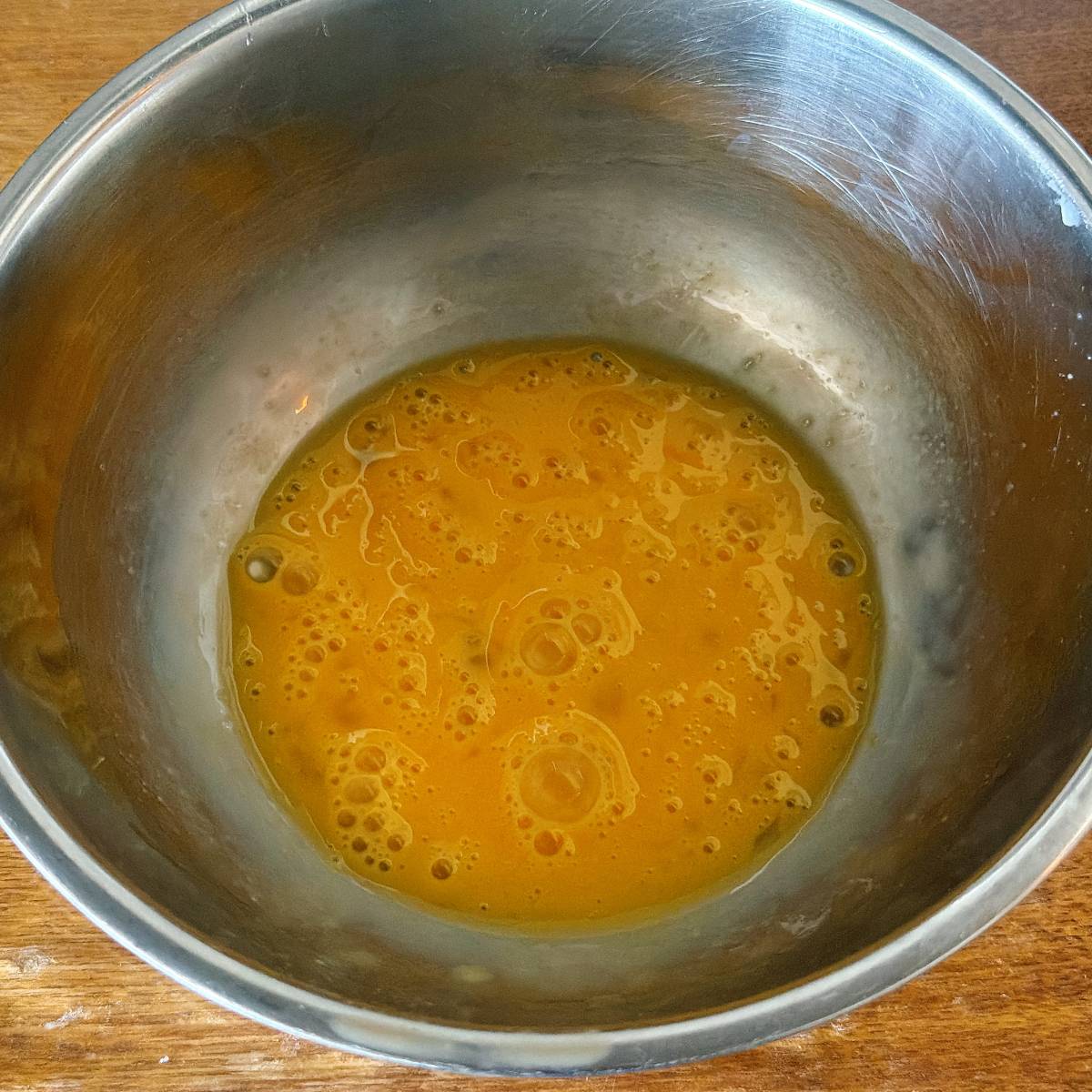 いちまさ公式の「カニかまでリンゴの玉子焼き」のレシピ