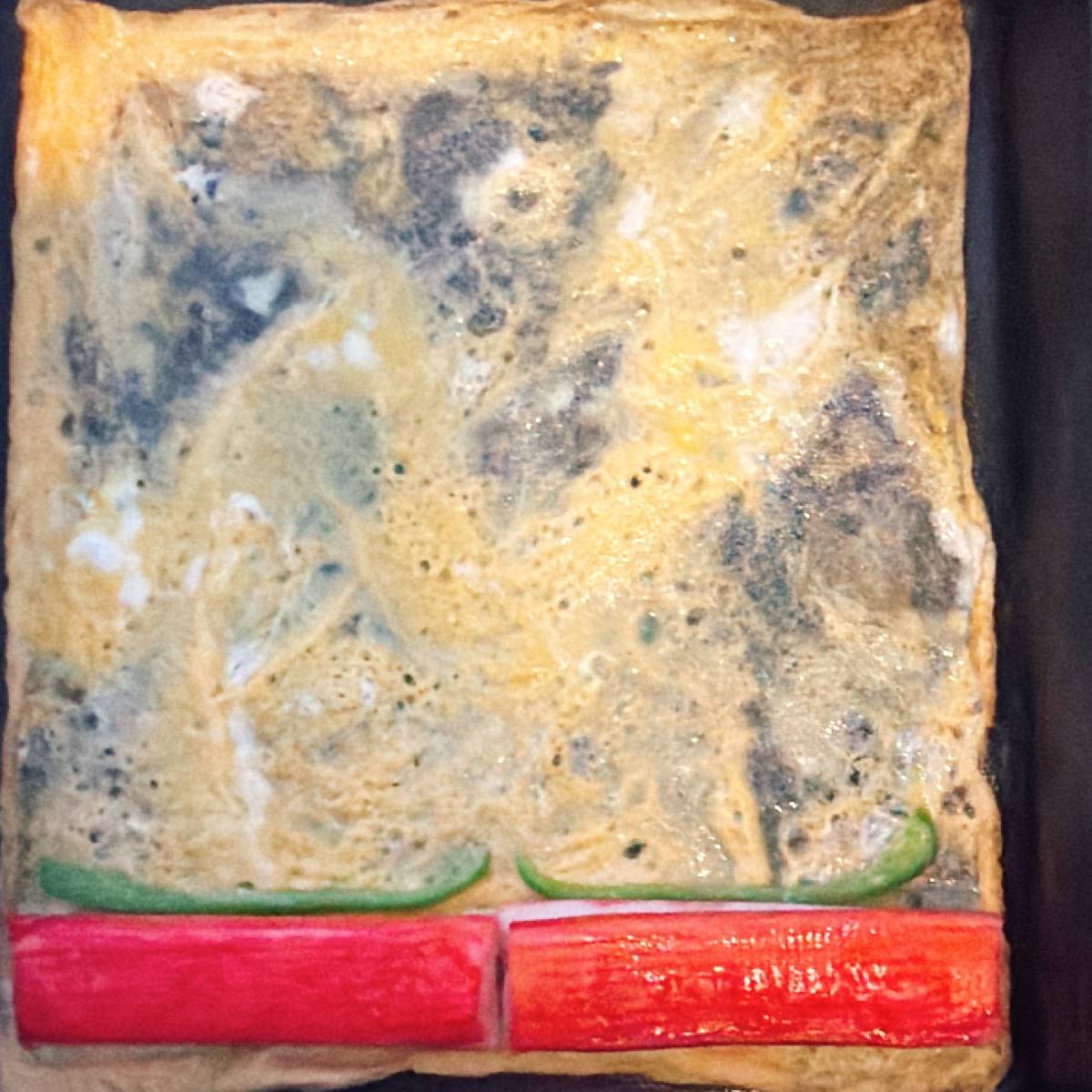 いちまさ公式の「カニかまでリンゴの玉子焼き」のレシピ