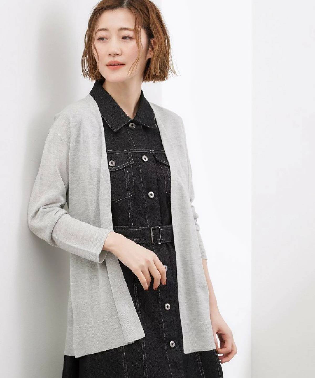 grove ベーシックロングカーディガン