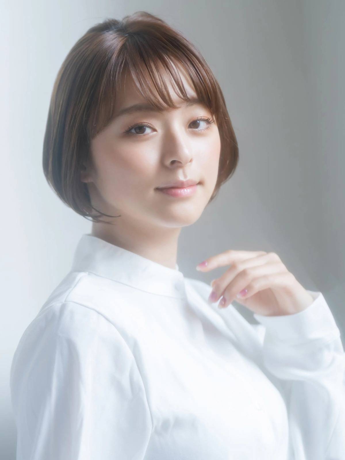 乾かすだけでまとまる丸みボブ