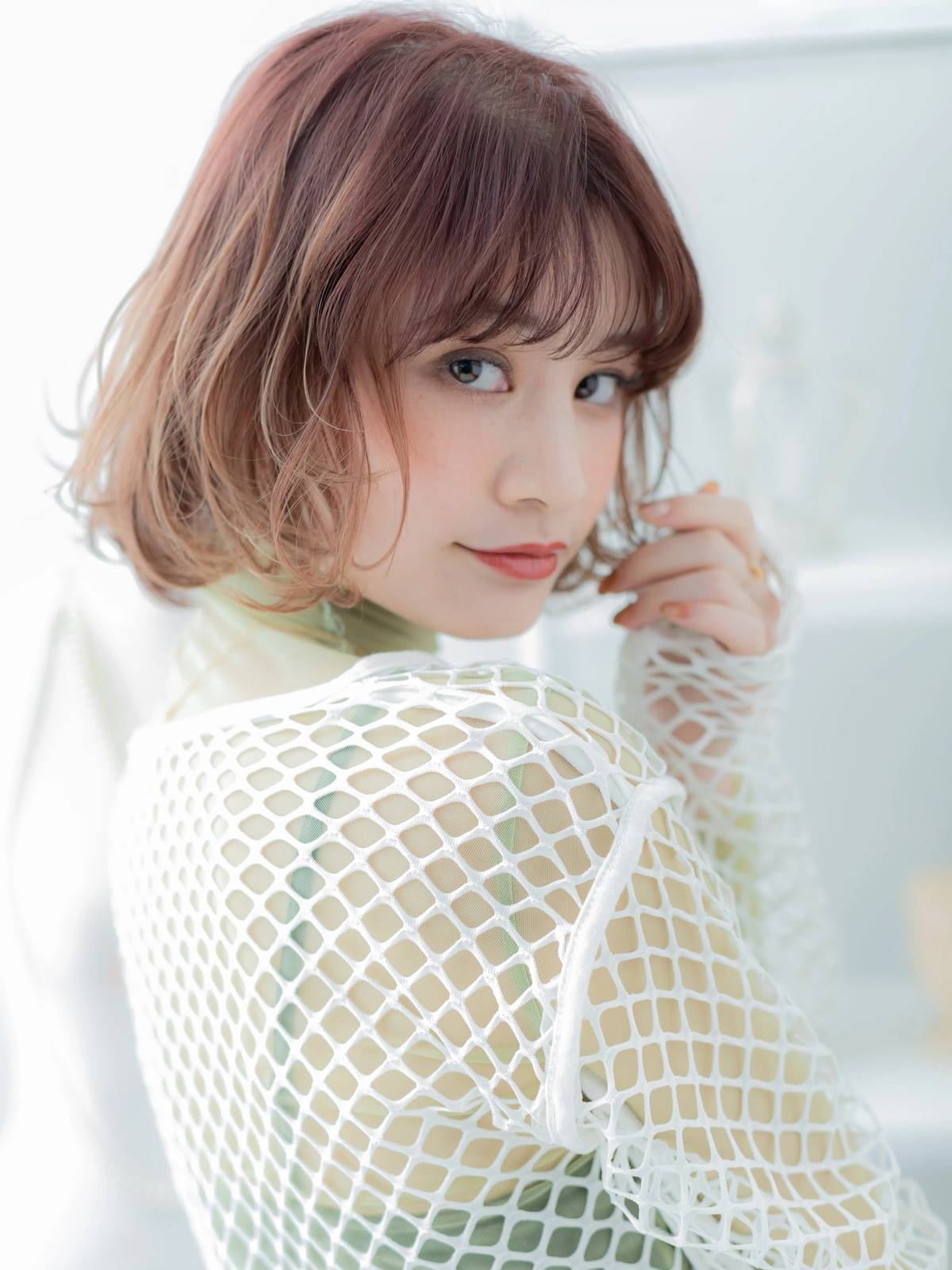 くせ毛を活かせるグラデボブ