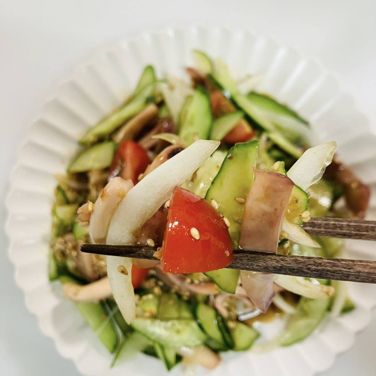 JAグループ公式の「イカのスパイシーサラダ」のレシピ