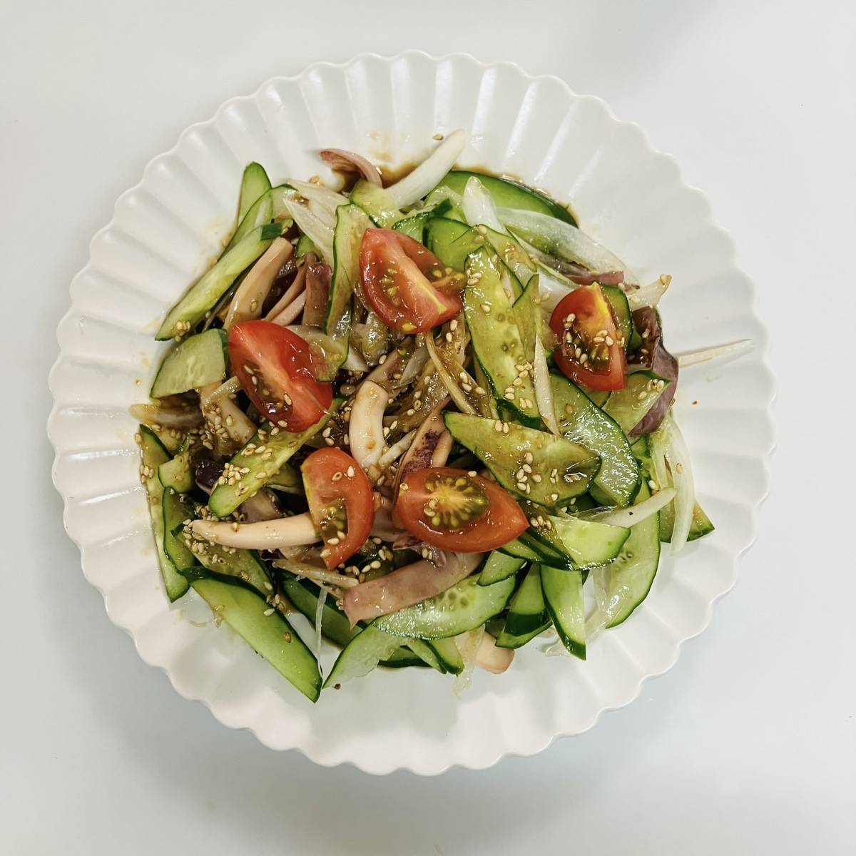 JAグループ公式の「イカのスパイシーサラダ」のレシピ