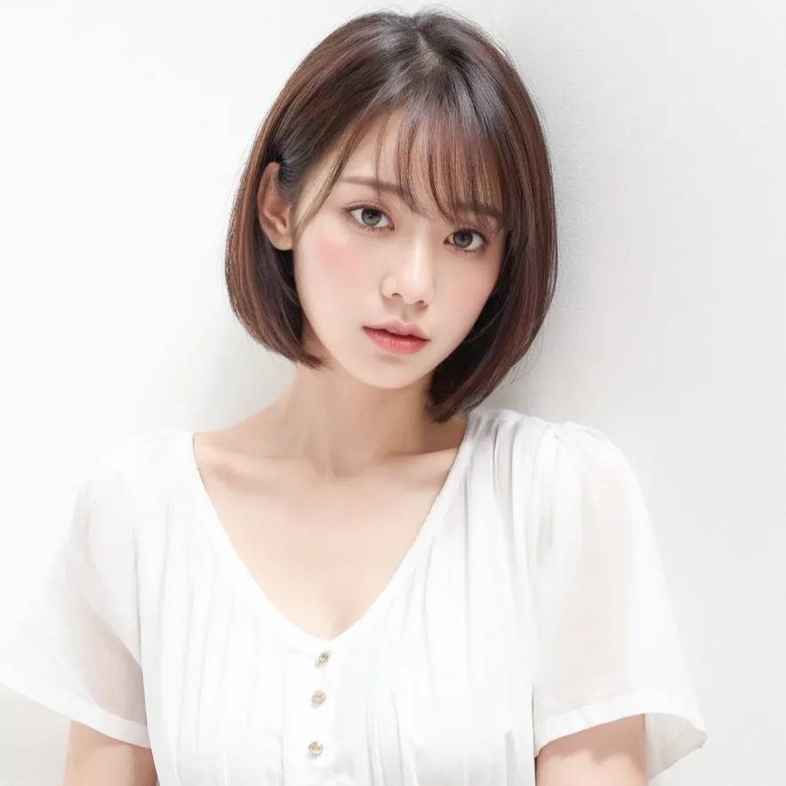 自然にまとまるボブ