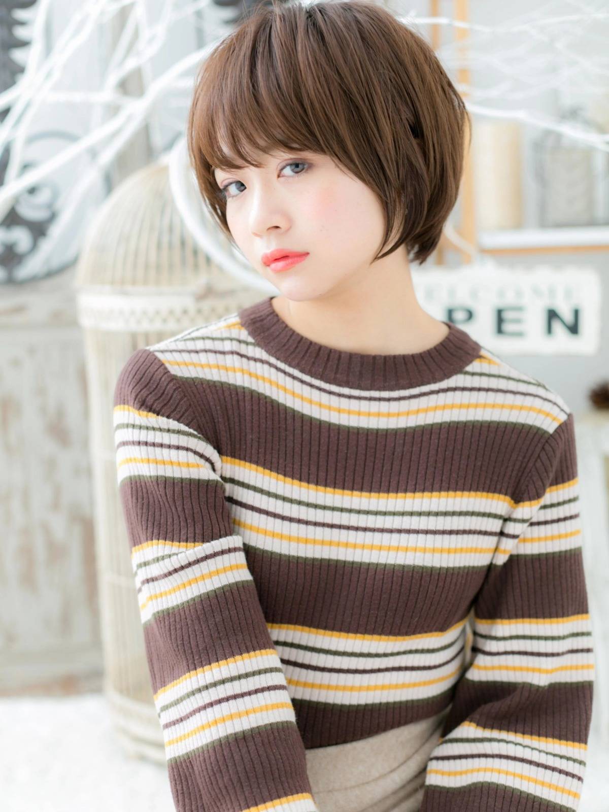 丸みシルエットボブ