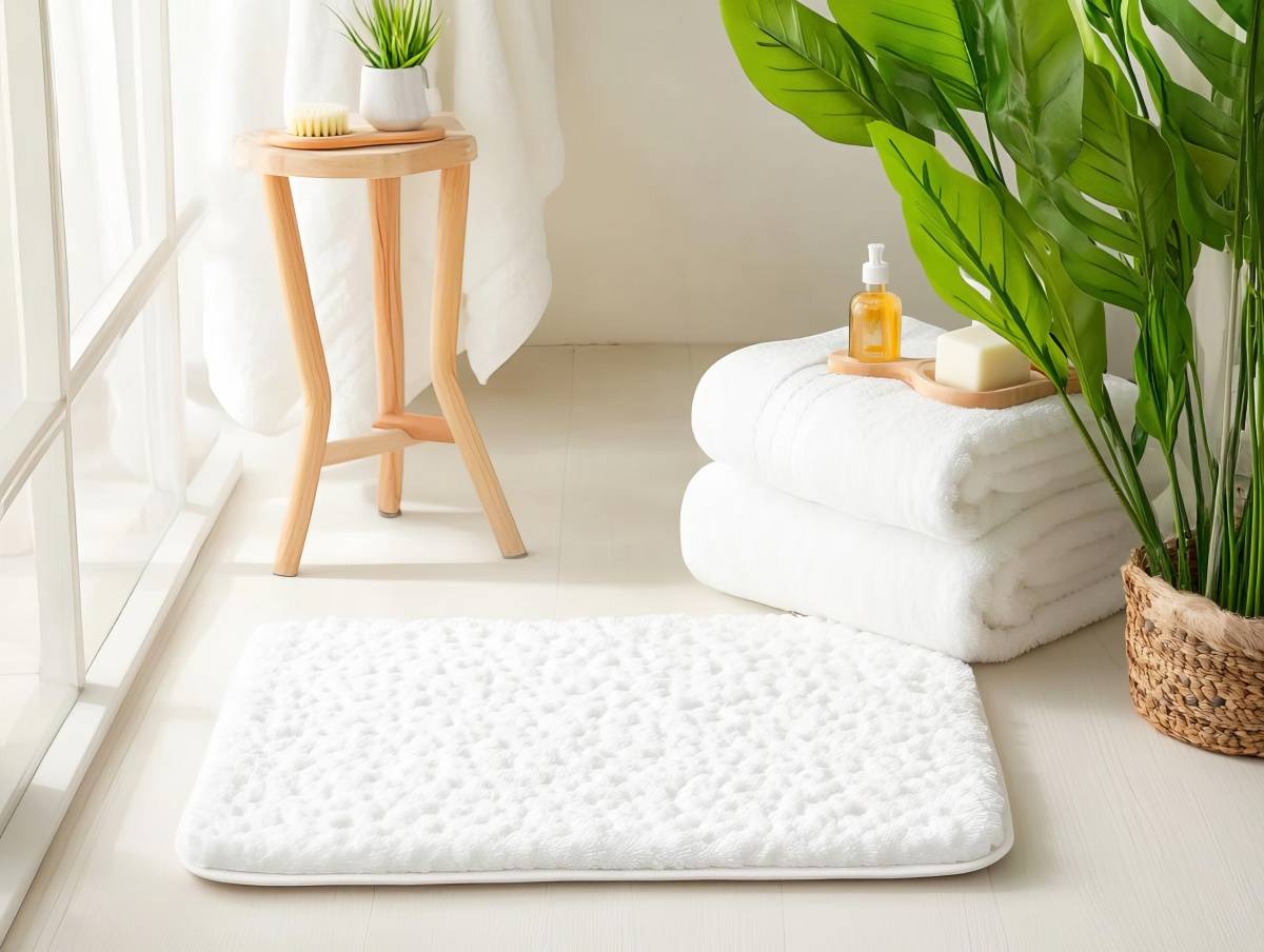 洗面所　家庭運　上がる　マット