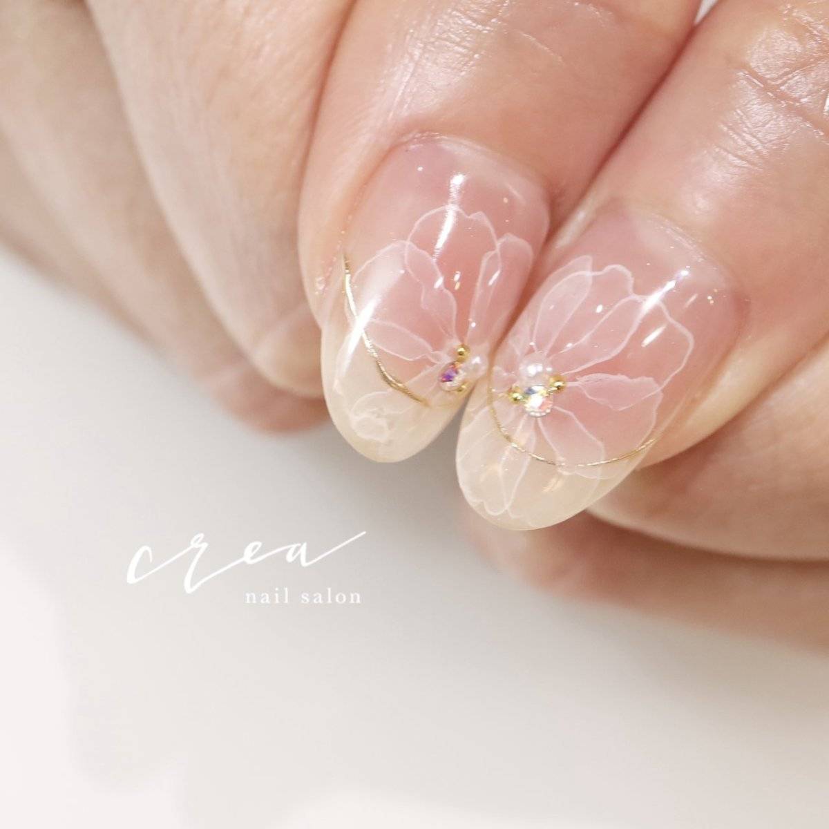 ヌーディーピンクネイル