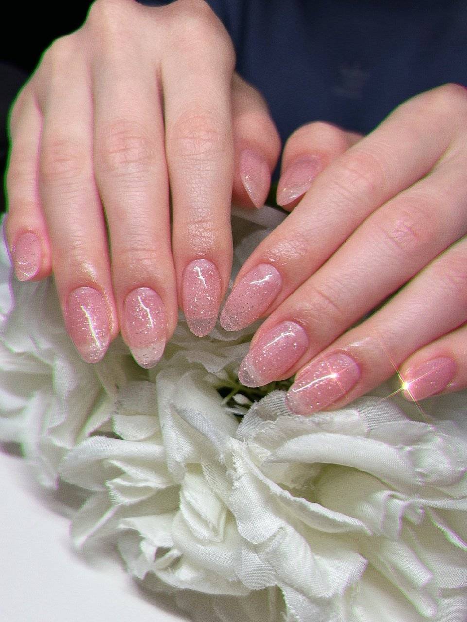 クリアピンクネイル