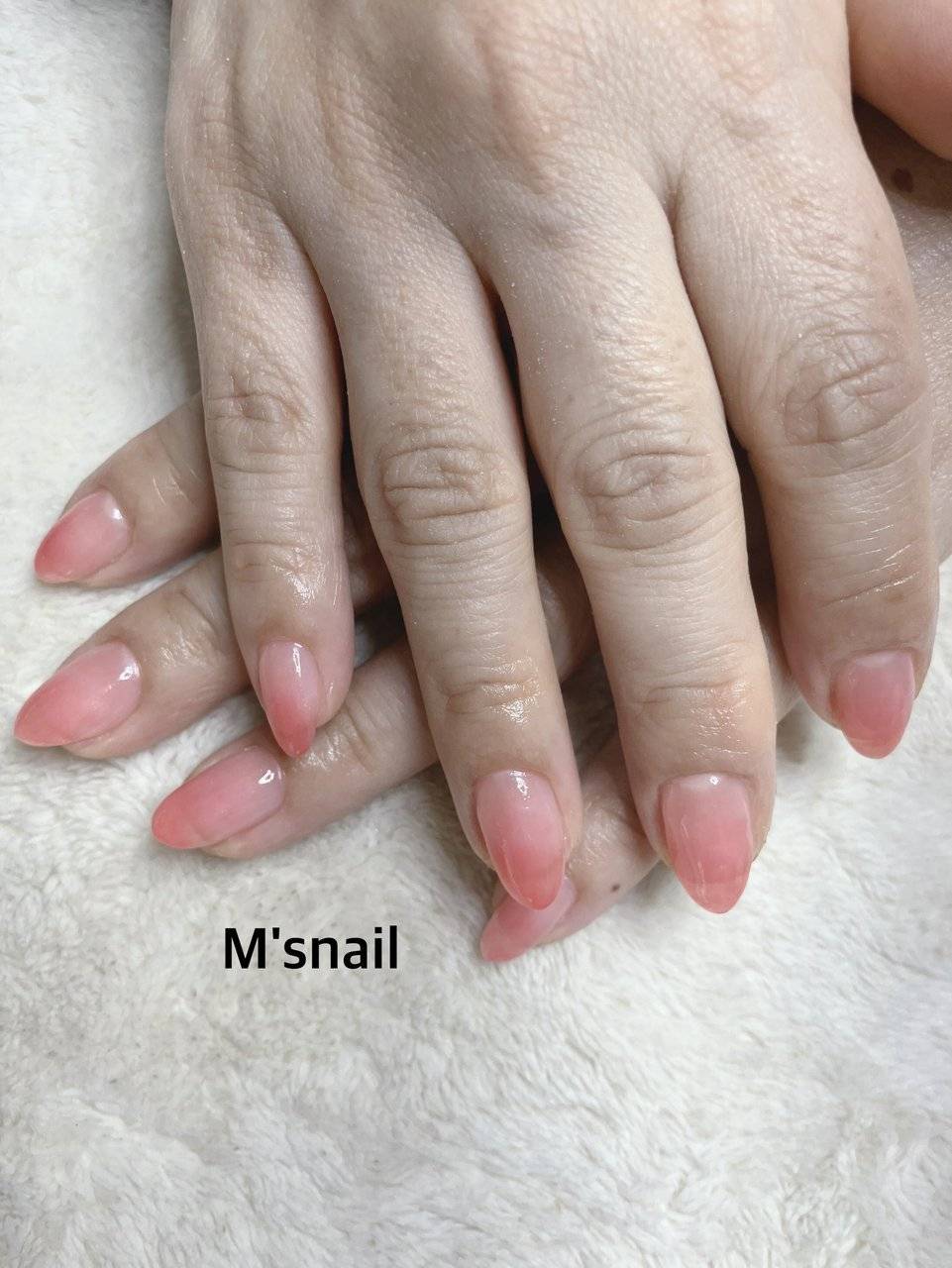 クリアピンクネイル