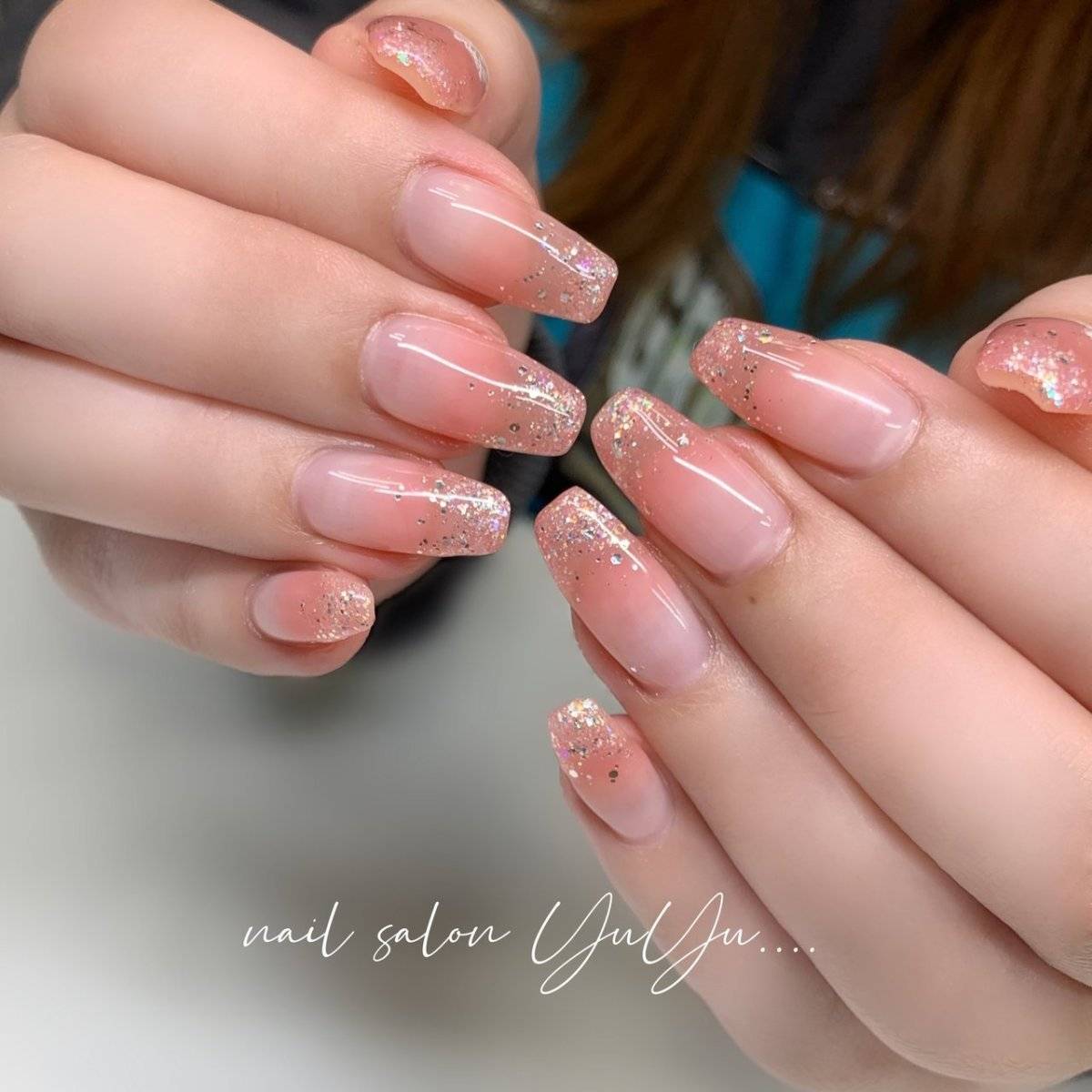 コーラルオレンジネイル