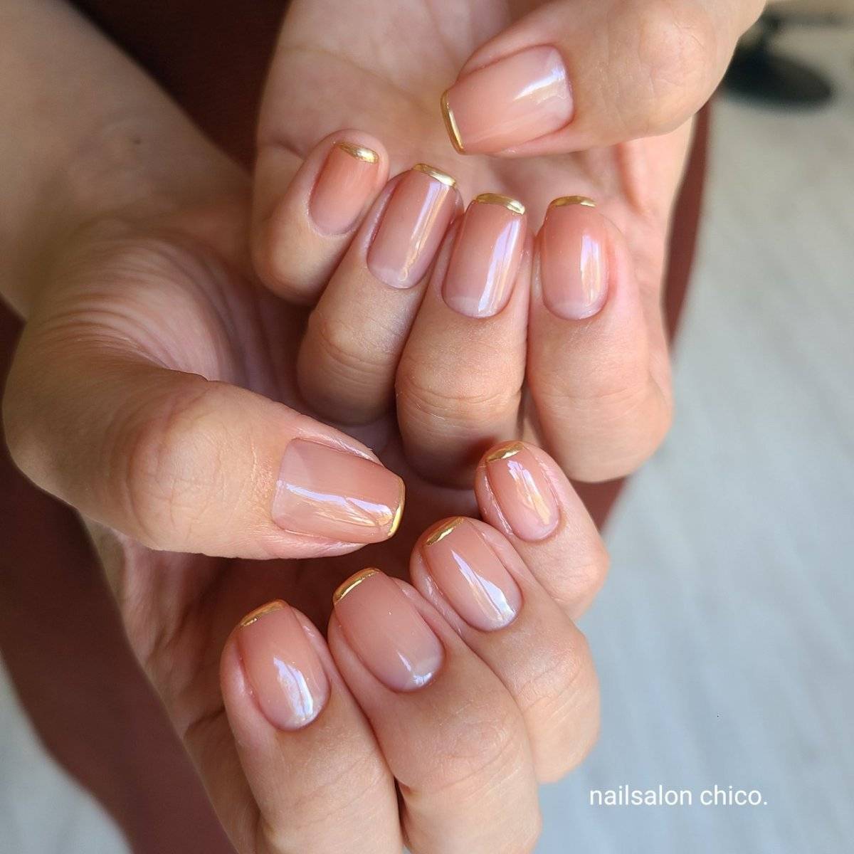 コーラルオレンジネイル