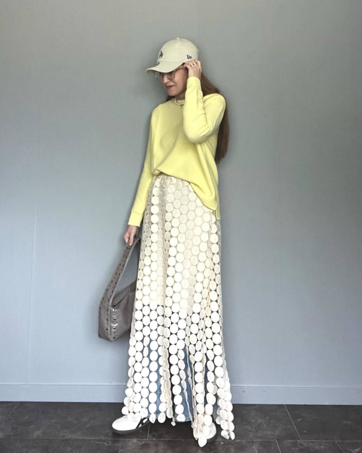 レーススカートを重ね着する♪