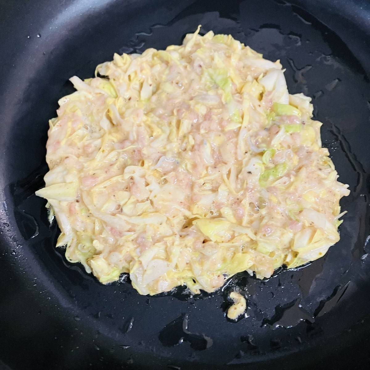 JAグループ公式の「たっぷりキャベツのお好み焼き」のレシピ