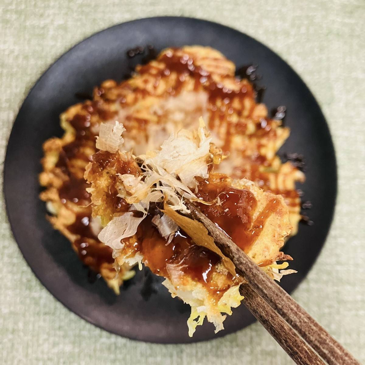 JAグループ公式の「たっぷりキャベツのお好み焼き」のレシピ