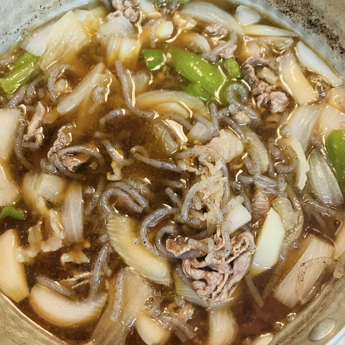 JAグループ公式の「じゃがいもとピーマンと玉ねぎと牛肉の甘煮」のレシピ