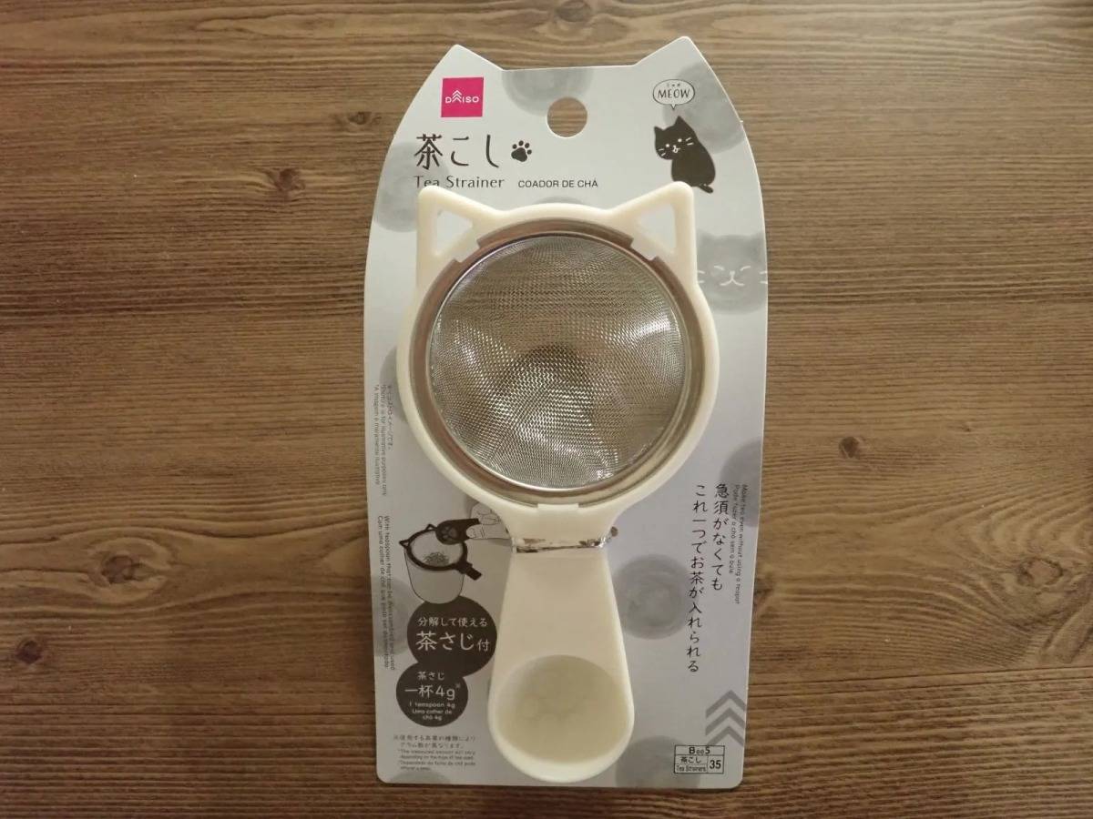 DAISO(ダイソー)：茶こし(MEOW)