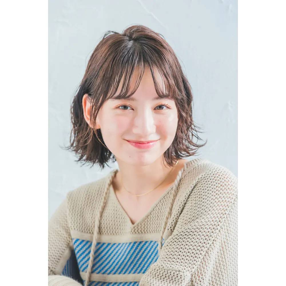 フリンジウェーブのエアリーボブ