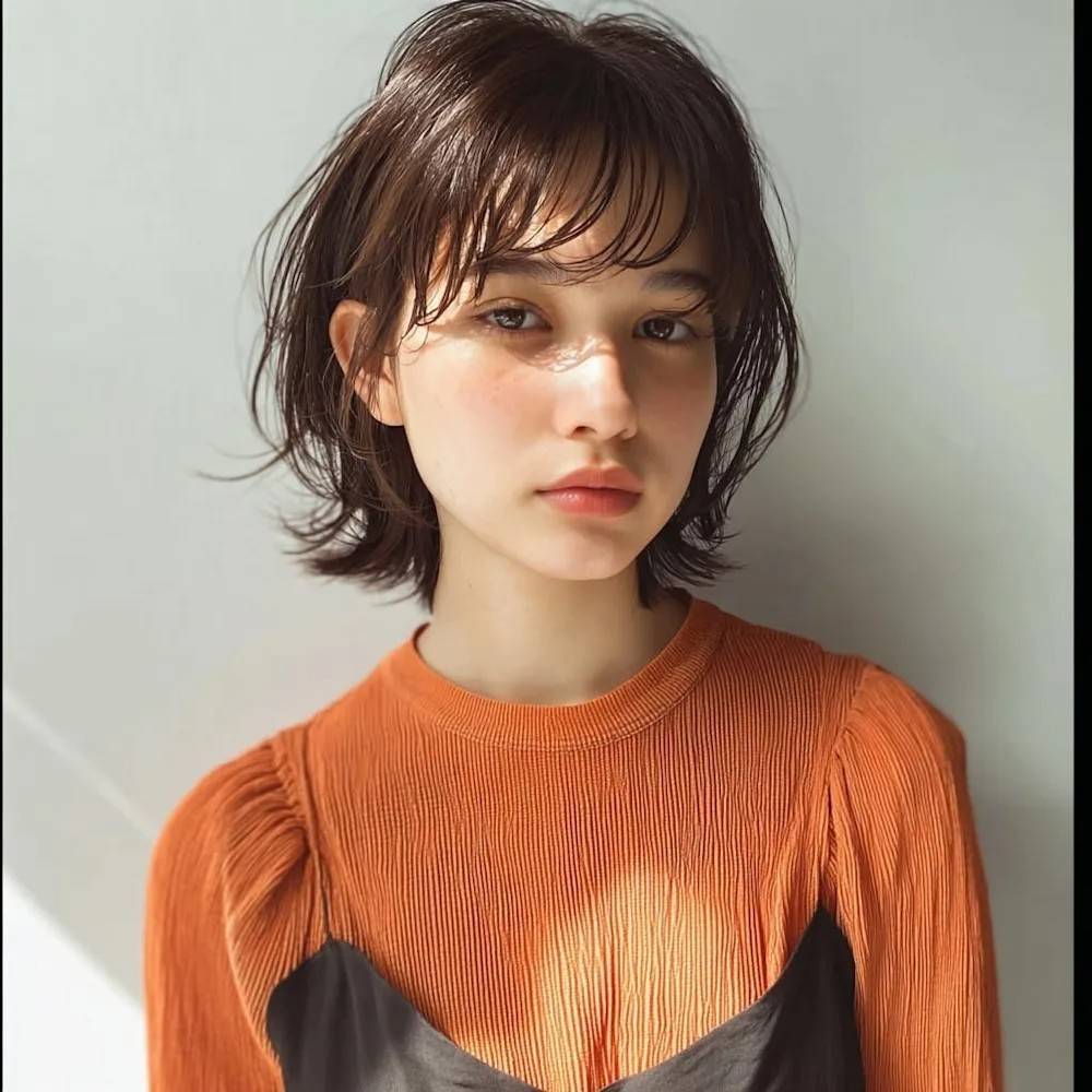 リラクシーなウェーブボブ