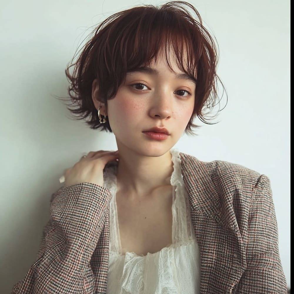 ラフなウェーブのこなれショート