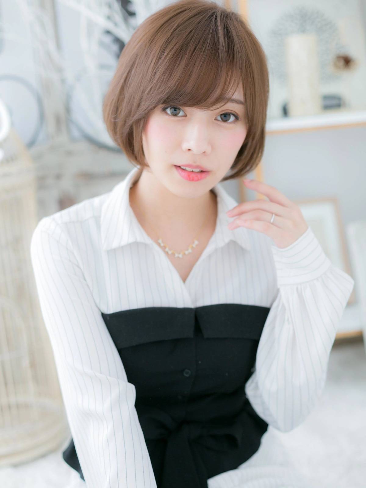 まとまり感前下がりボブ