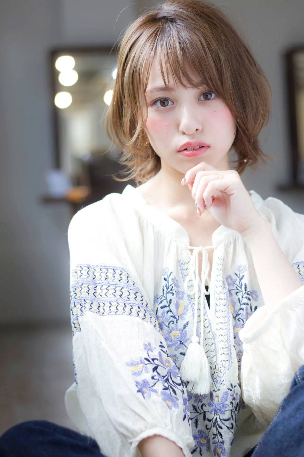 こなれひし形ボブ