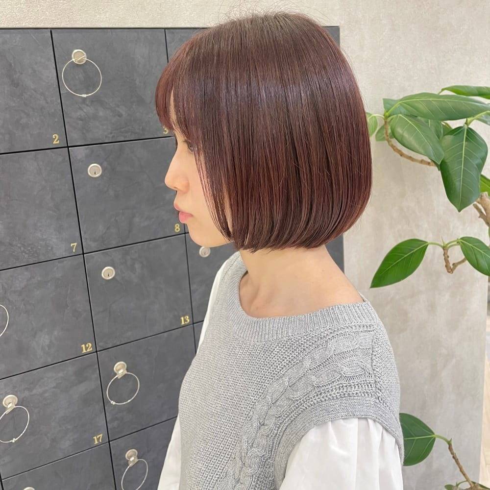 まとまり感シンプルボブ