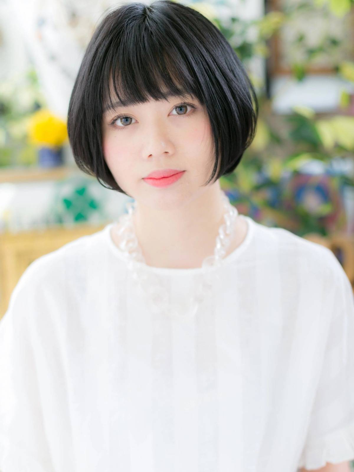 上品見え黒髪ボブ