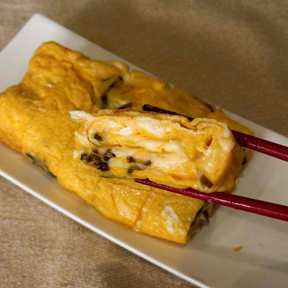 くらこん公式の「塩こんぶの卵焼き」のレシピ