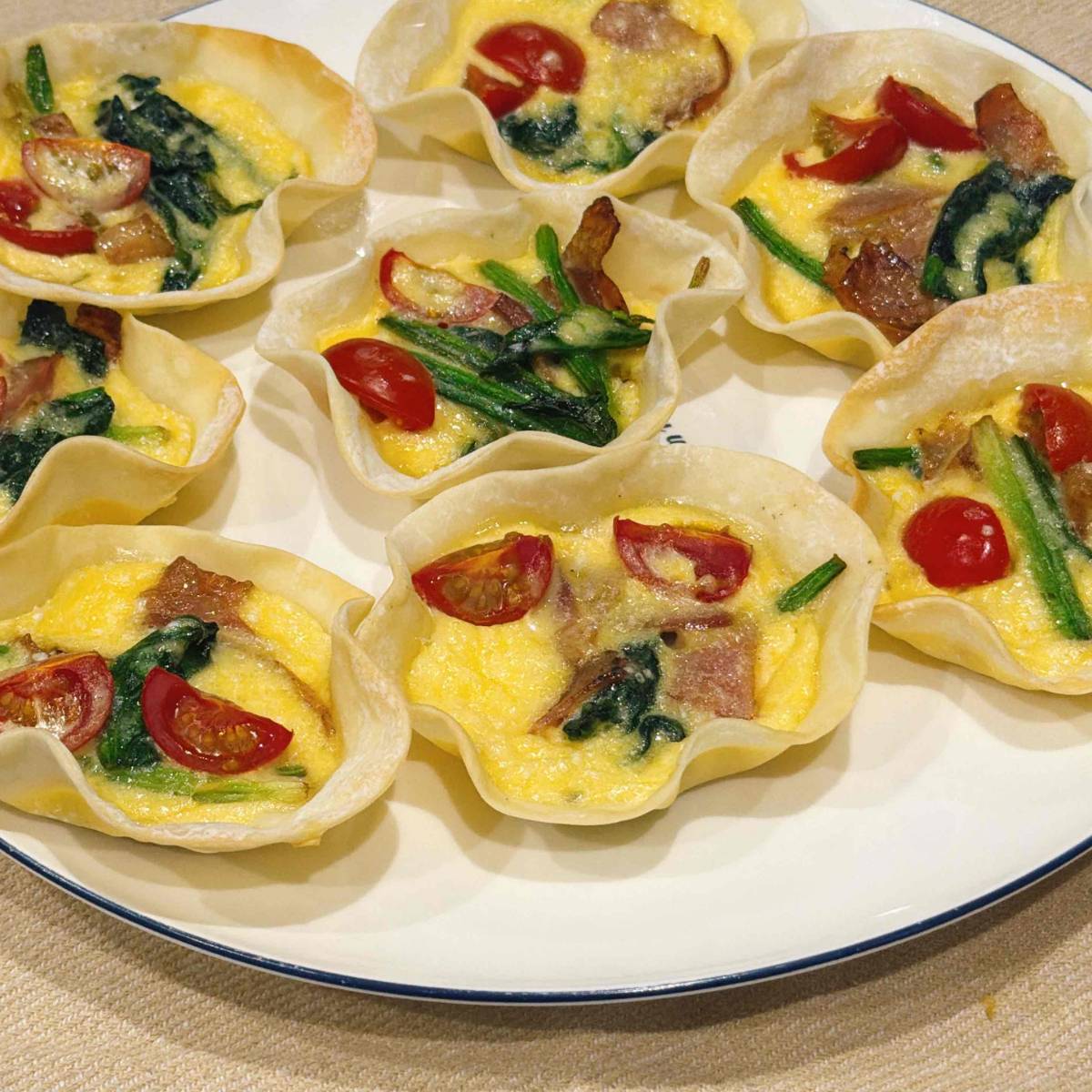 モランボン公式の「餃子の皮で!?手づくりキッシュ」のレシピ