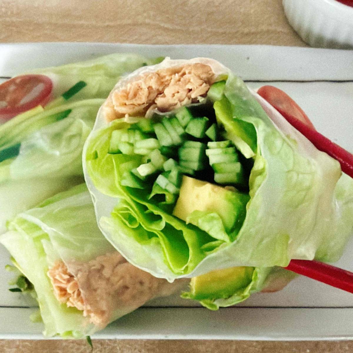 いなば公式の「ツナ入りの生春巻き」のレシピ