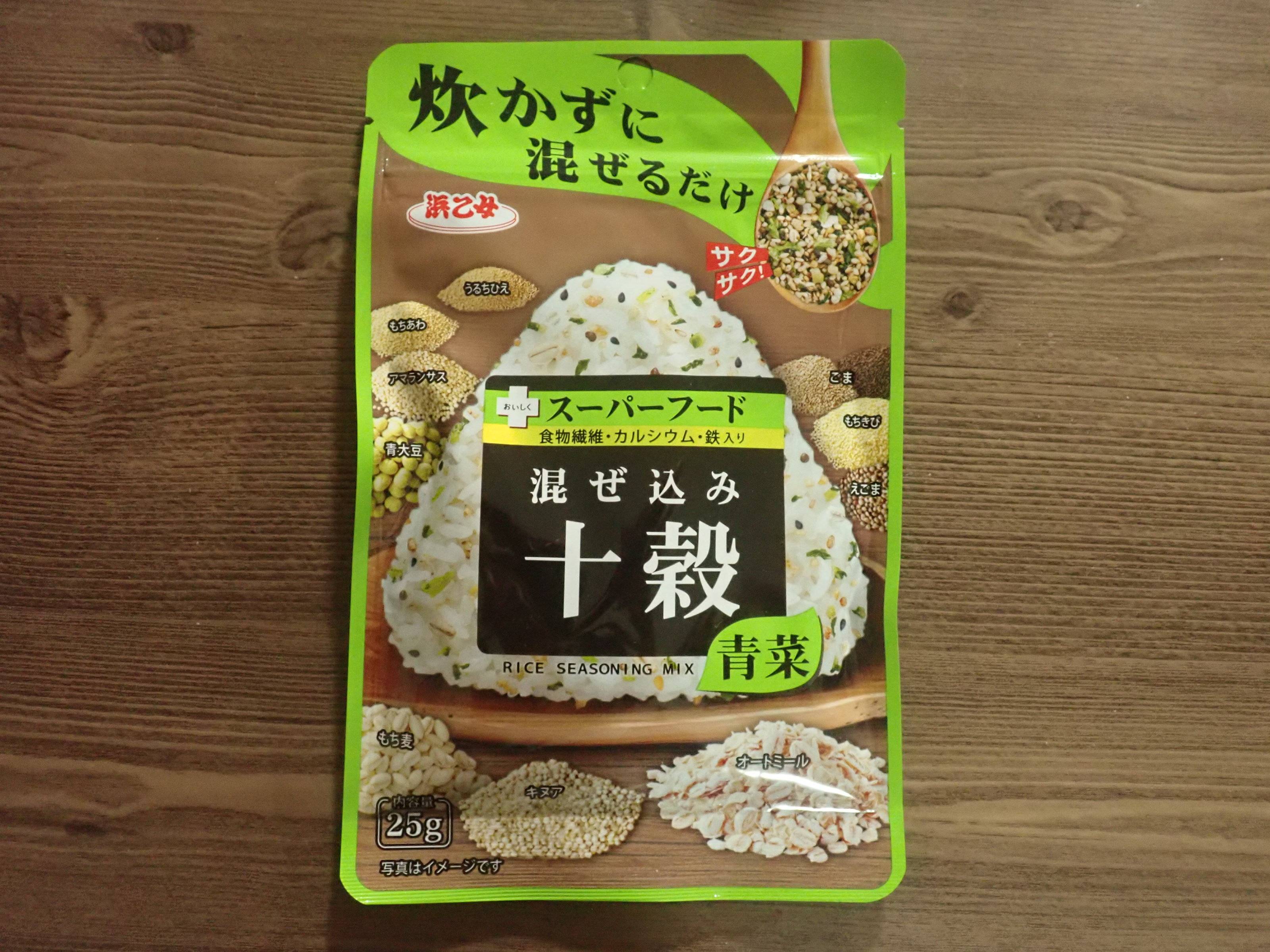 ダイソーの浜乙女 混ぜ込み十穀青菜