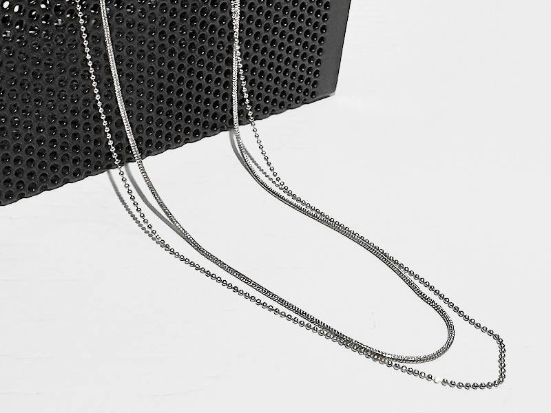 スネーク＆ボールチェーンネックレスの商品画像