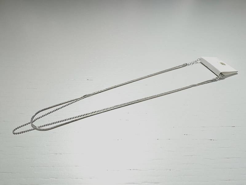 2連スネークボールチェーンショートネックレスの商品画像