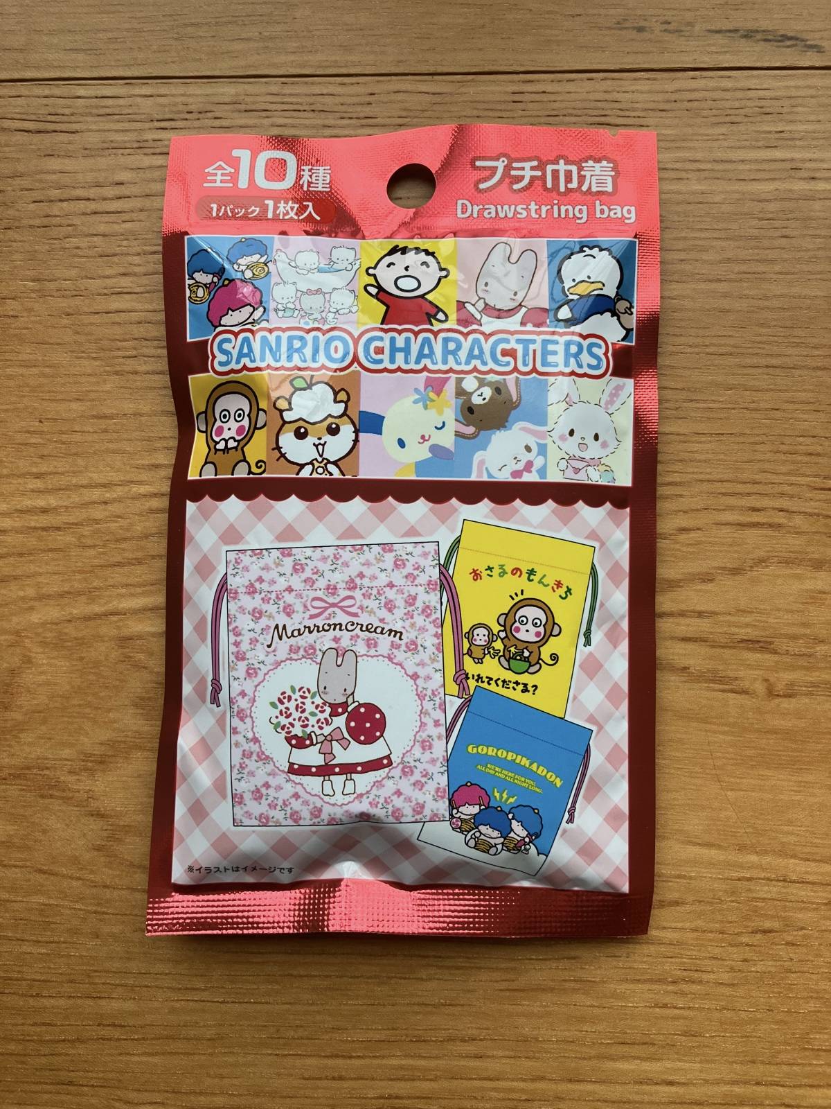 セリアのサンリオキャラクターズ プチ巾着