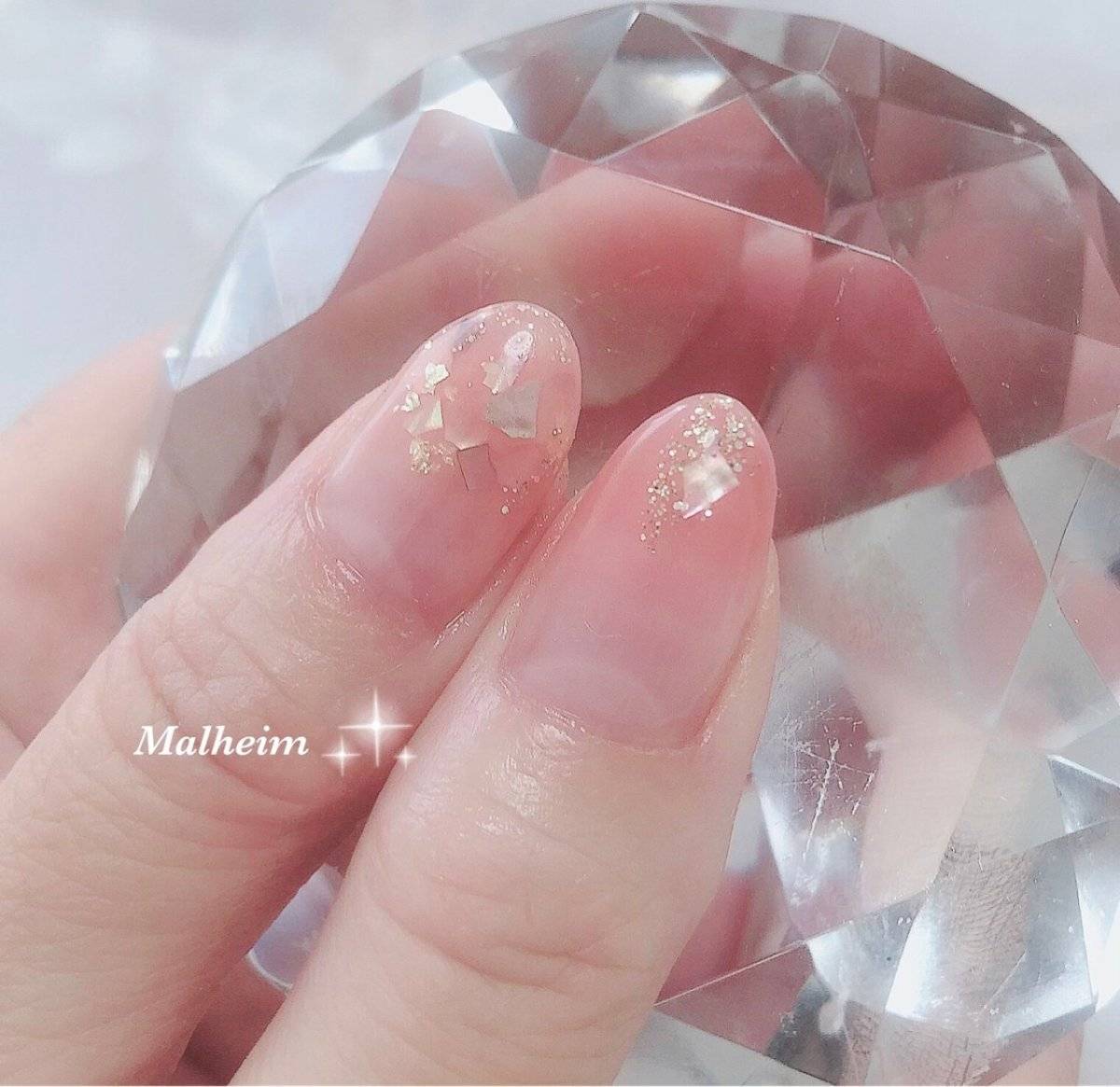 ミルキーピンクネイル