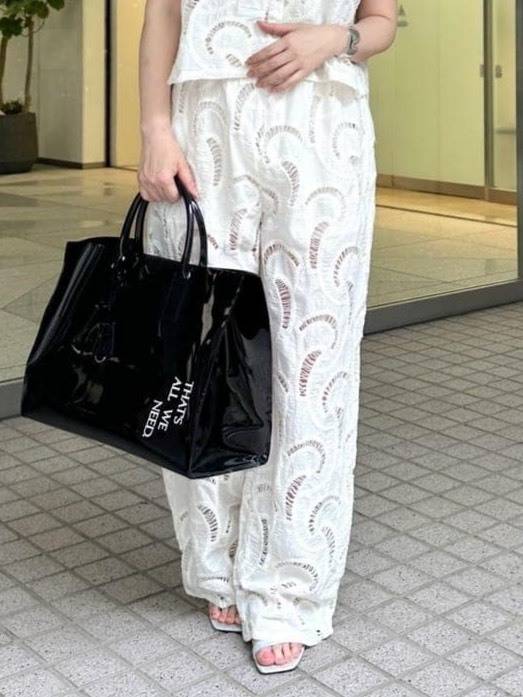 レースワイドパンツ