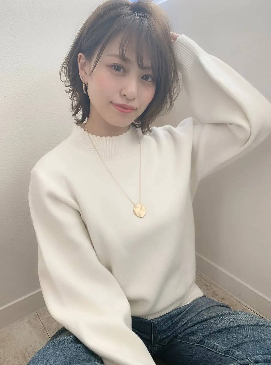 抜け感ひし形シルエットボブ