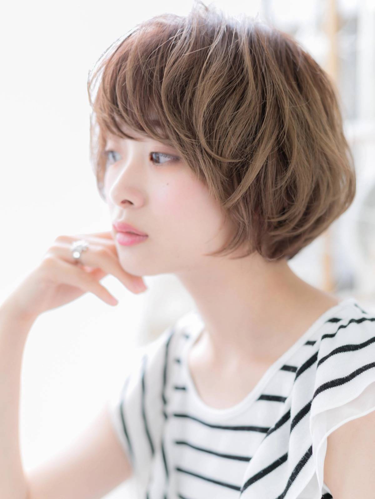 くせ毛が生かせるひし形ショート
