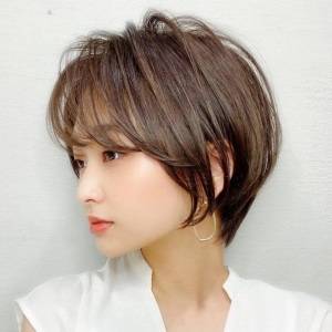 立体感くびれショート 