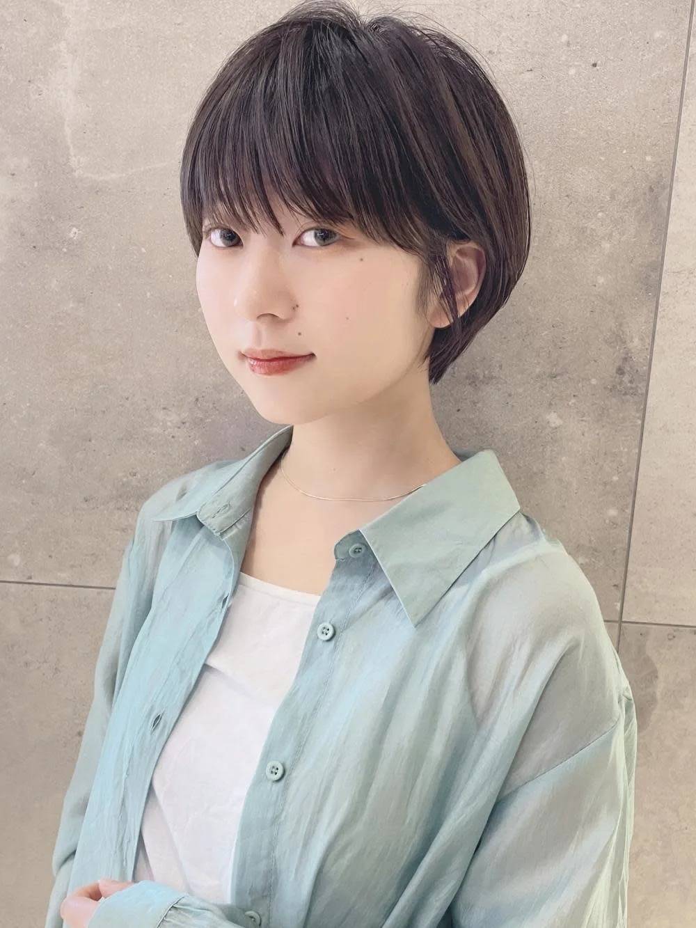 ナチュラルな丸みショート