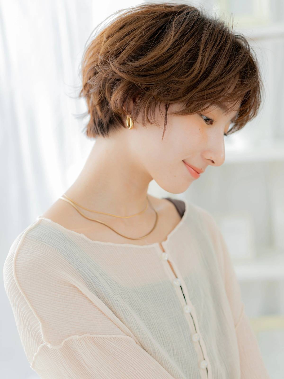 くせ毛風ショート