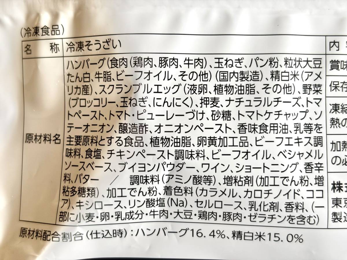 成分表