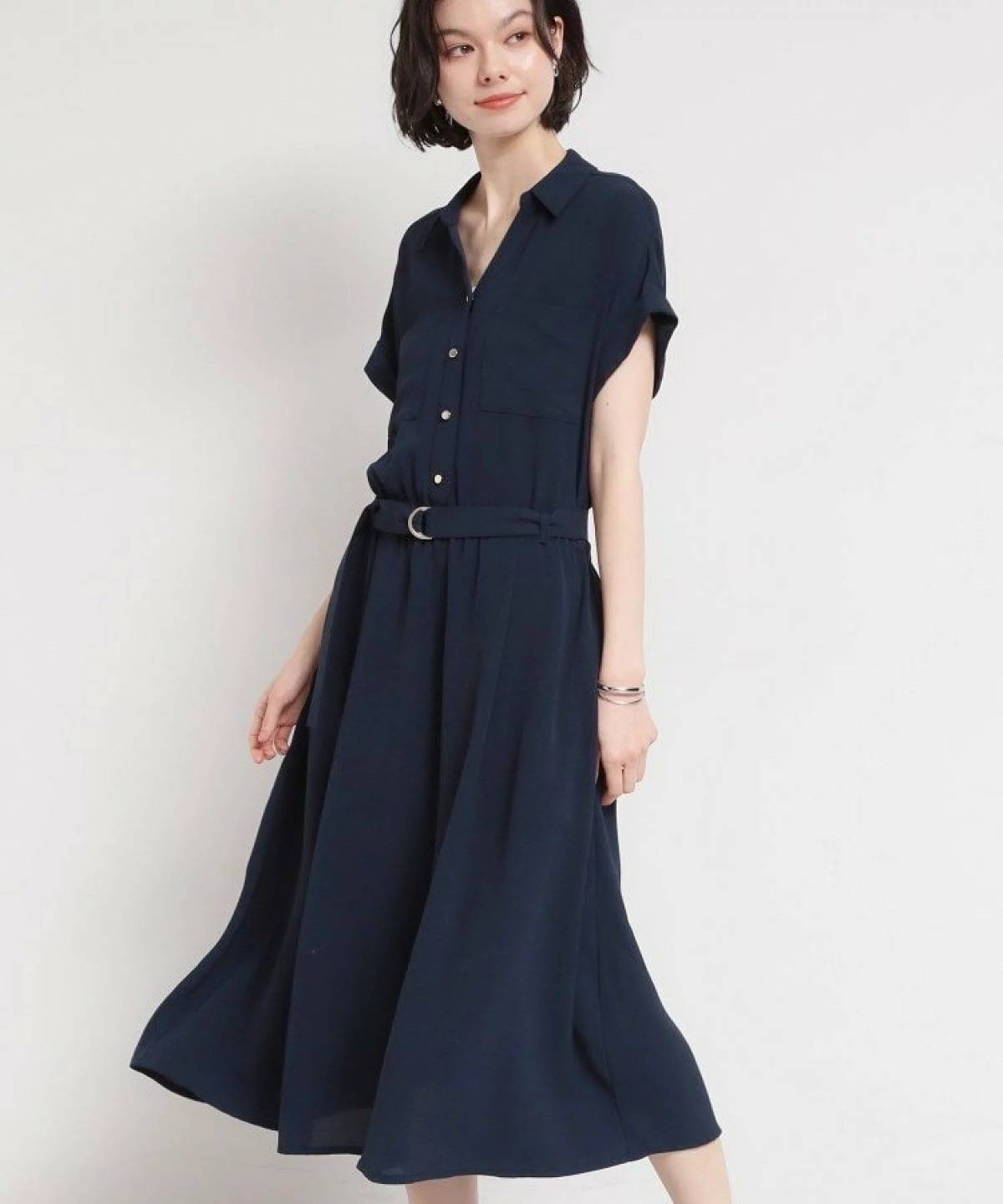 THE SHOP TK 欲しいが詰まった 上品フィット&フレアワンピース
