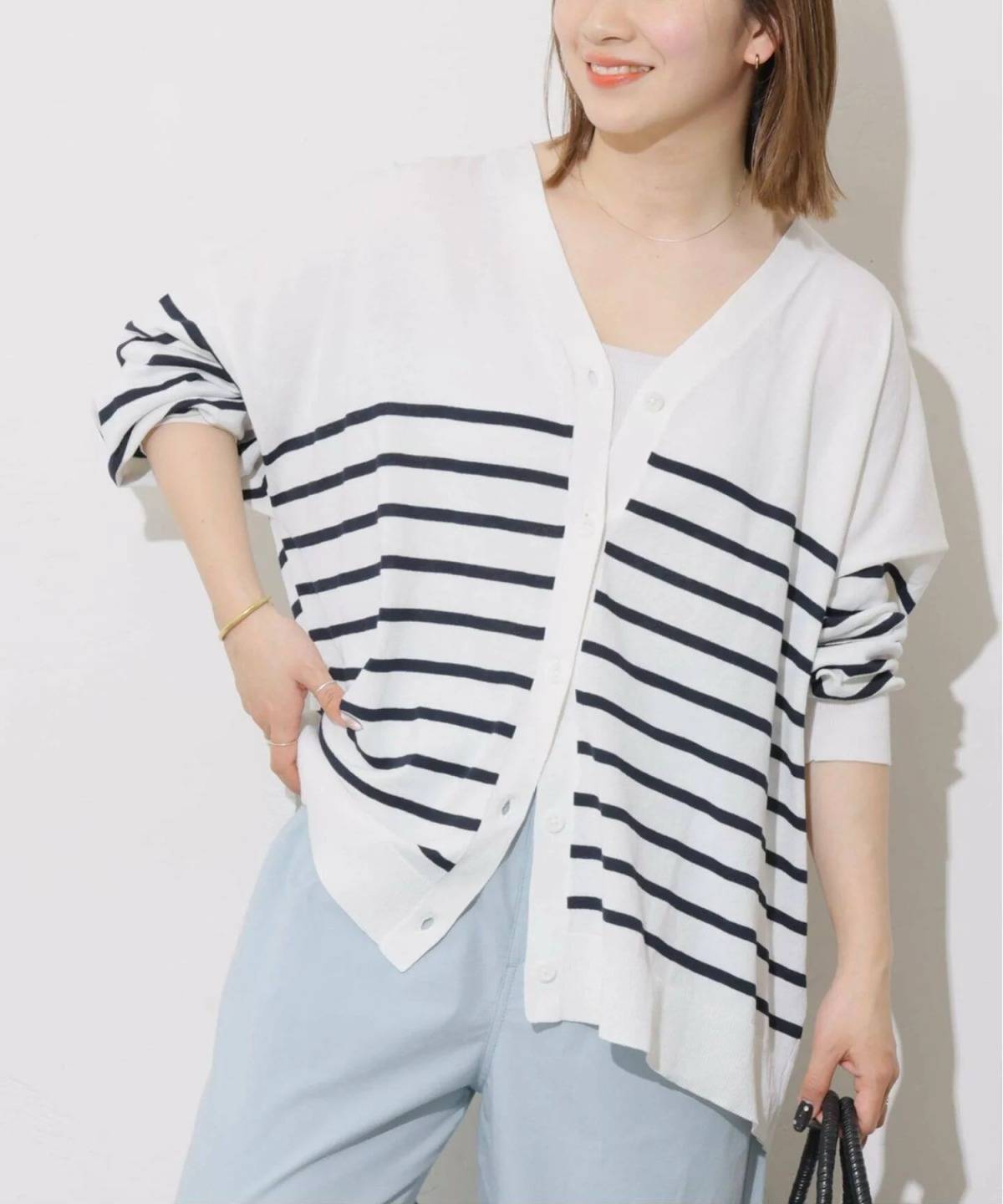 JOURNAL STANDARD relume UVカット / 接触冷感 / ドライタッチVネックカーディガン