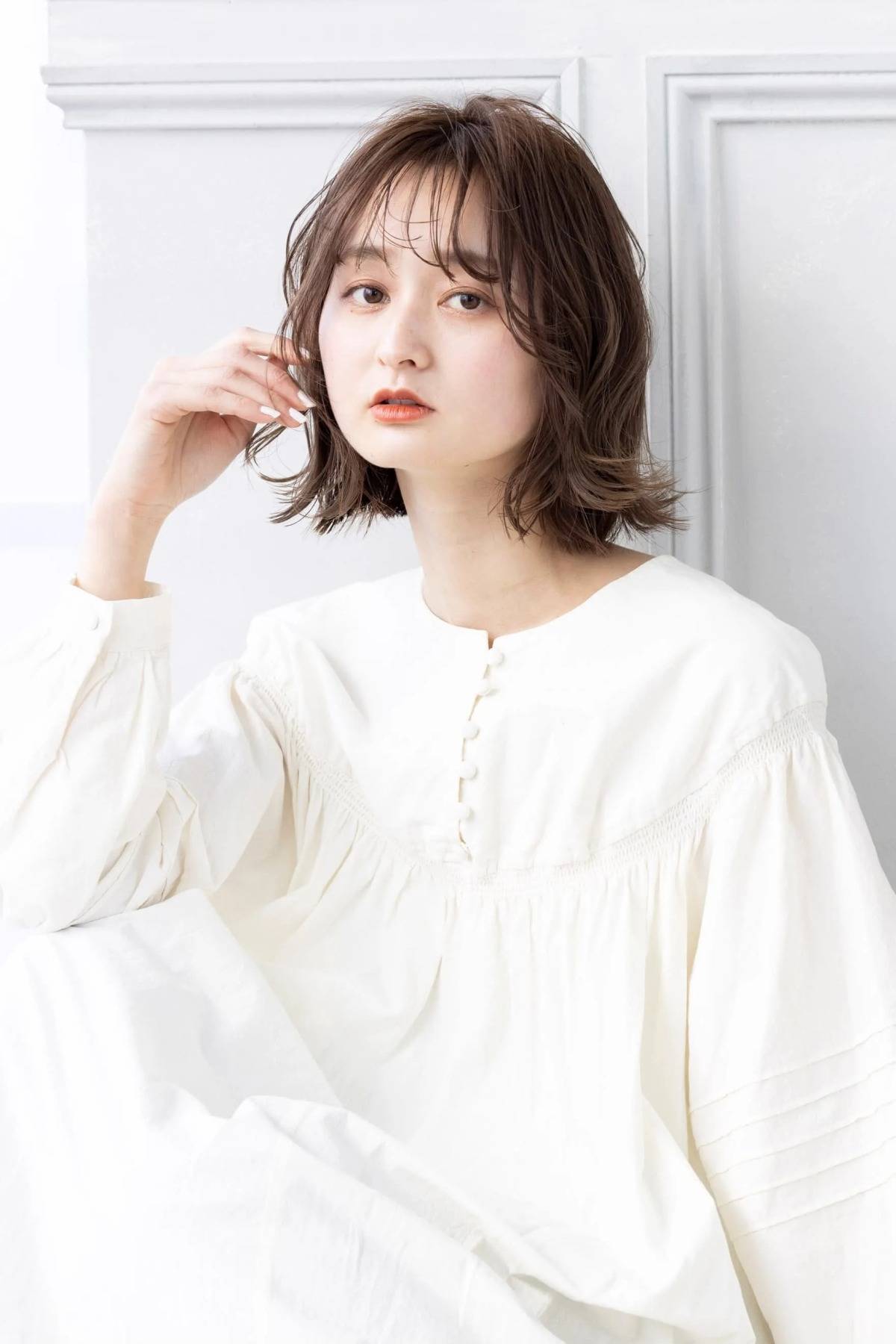 ほつれ感ゆるふわボブ