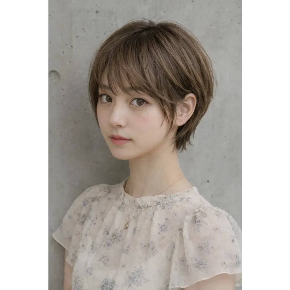 くびれのある軽やかショート