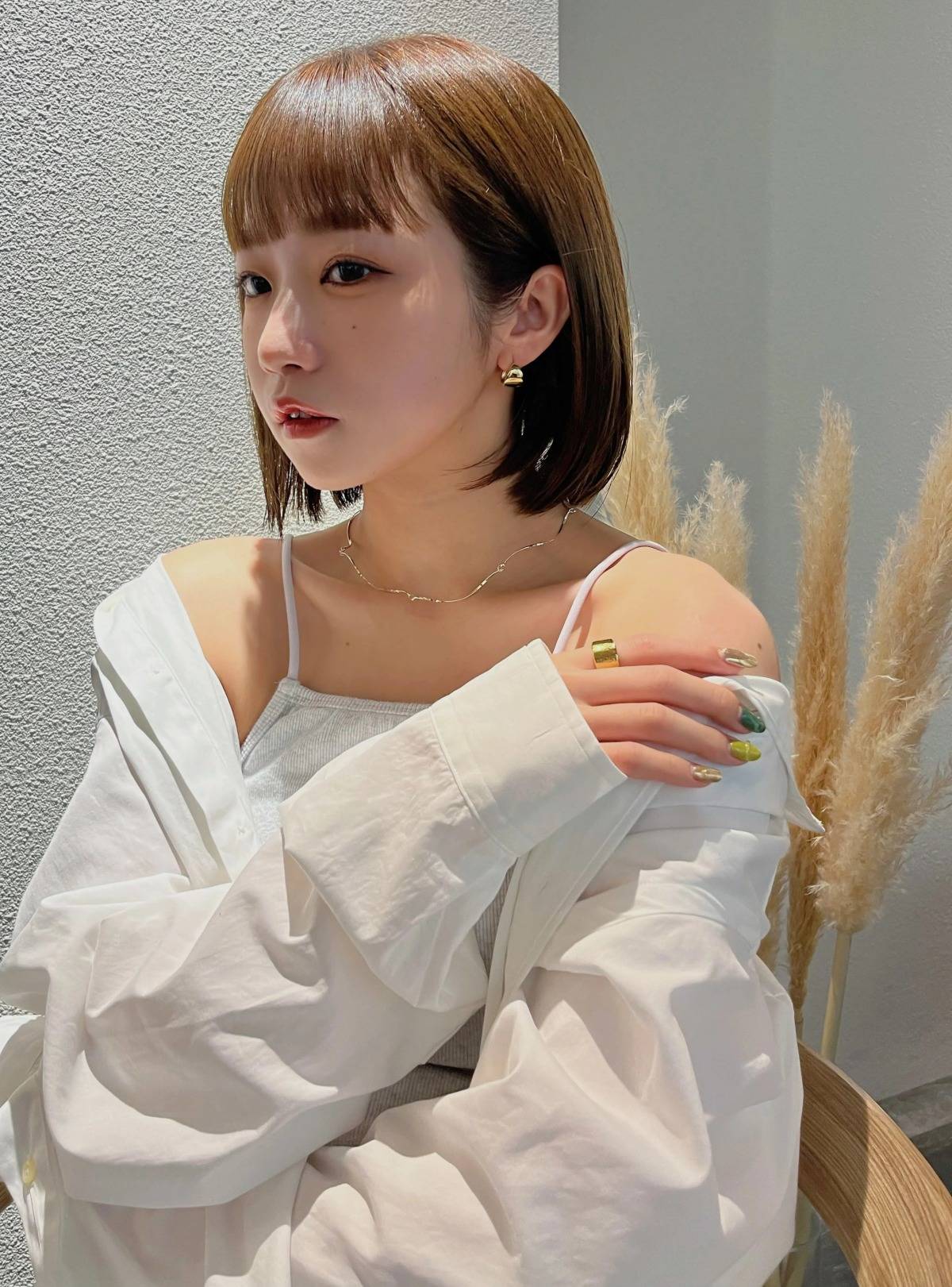 まとまり感シンプルボブ